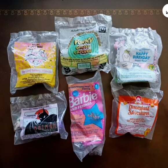 McDonald's Other - Vintage McDonalds Happy Meal Toys 1992- 93-94 Barbie Porky Tiny Toons Lot of 6